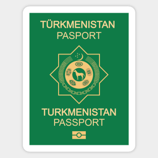 Turkmenistan passport Sticker